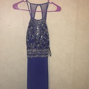 B.darlin royal blue prom dress